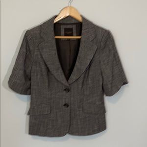 The Limited Gray Short-Sleeve Blazer